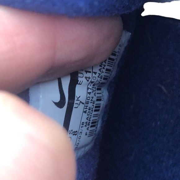 Rare 2018 nike air span 2 'Blue void' size 8 blue - Picture 9 of 14